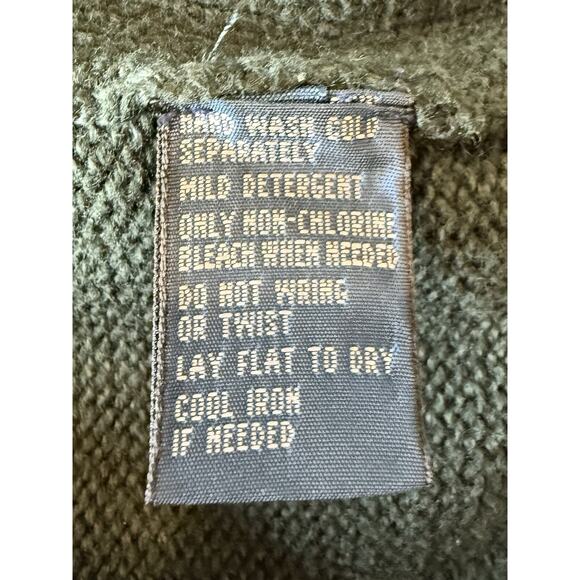 Polo Ralph Lauren Full Zip Sweater Men's L Hunter Green 100% Cotton Heritage - Picture 12 of 12